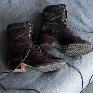 Double H Women’s Brown Leather Boots